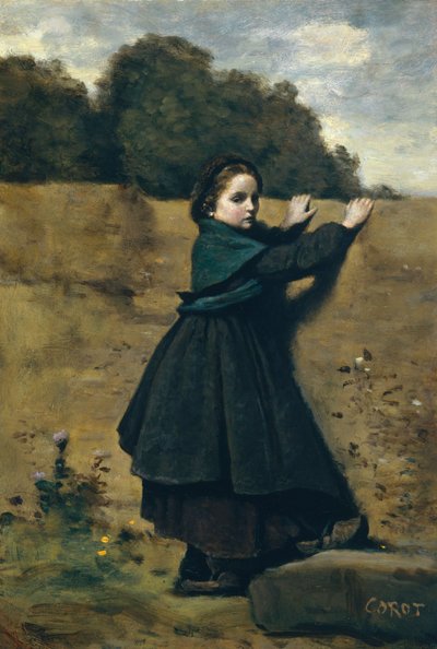 The Curious Little Girl, 1860-64 by Jean Baptiste Camille Corot